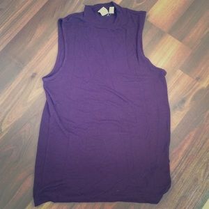 Gap Burgundy Mock Neck Tank Top Size S EUC